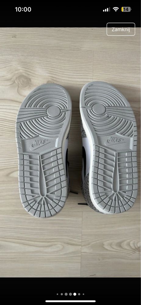 Nike Air Jordan 1 White Cement 100% oryginał 41 EU nowy