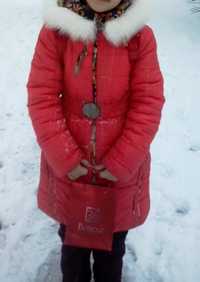 Пальто детское зима, 8-9 лет (140 см)