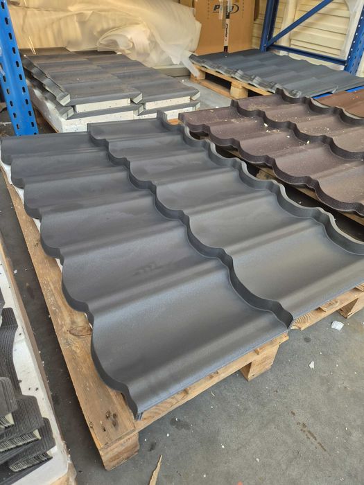 Blachodachówka stalowa modułowa od ręki na magazynie brąz grafit mat 1