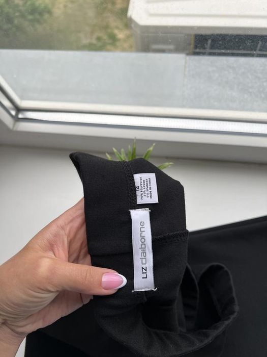 Нові чорні 14 розмір трикотажні лосіни легінси штани цупкі