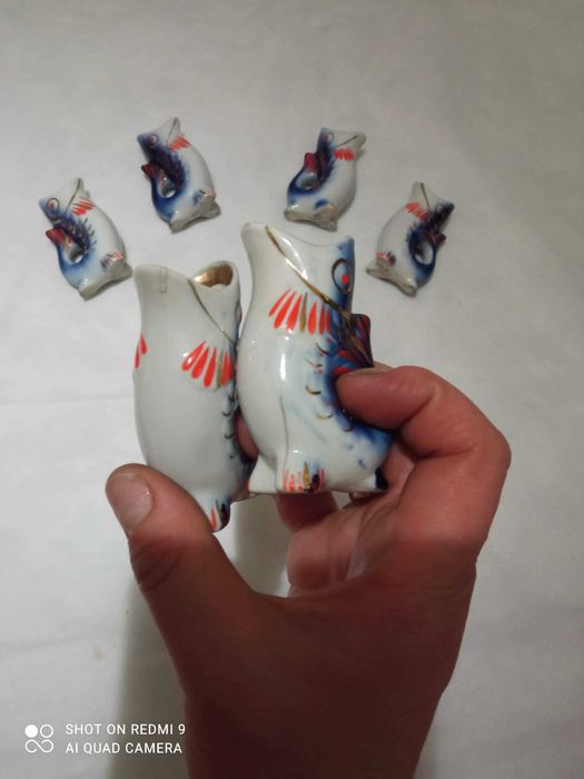 Сервіз рибки (синій і білий)