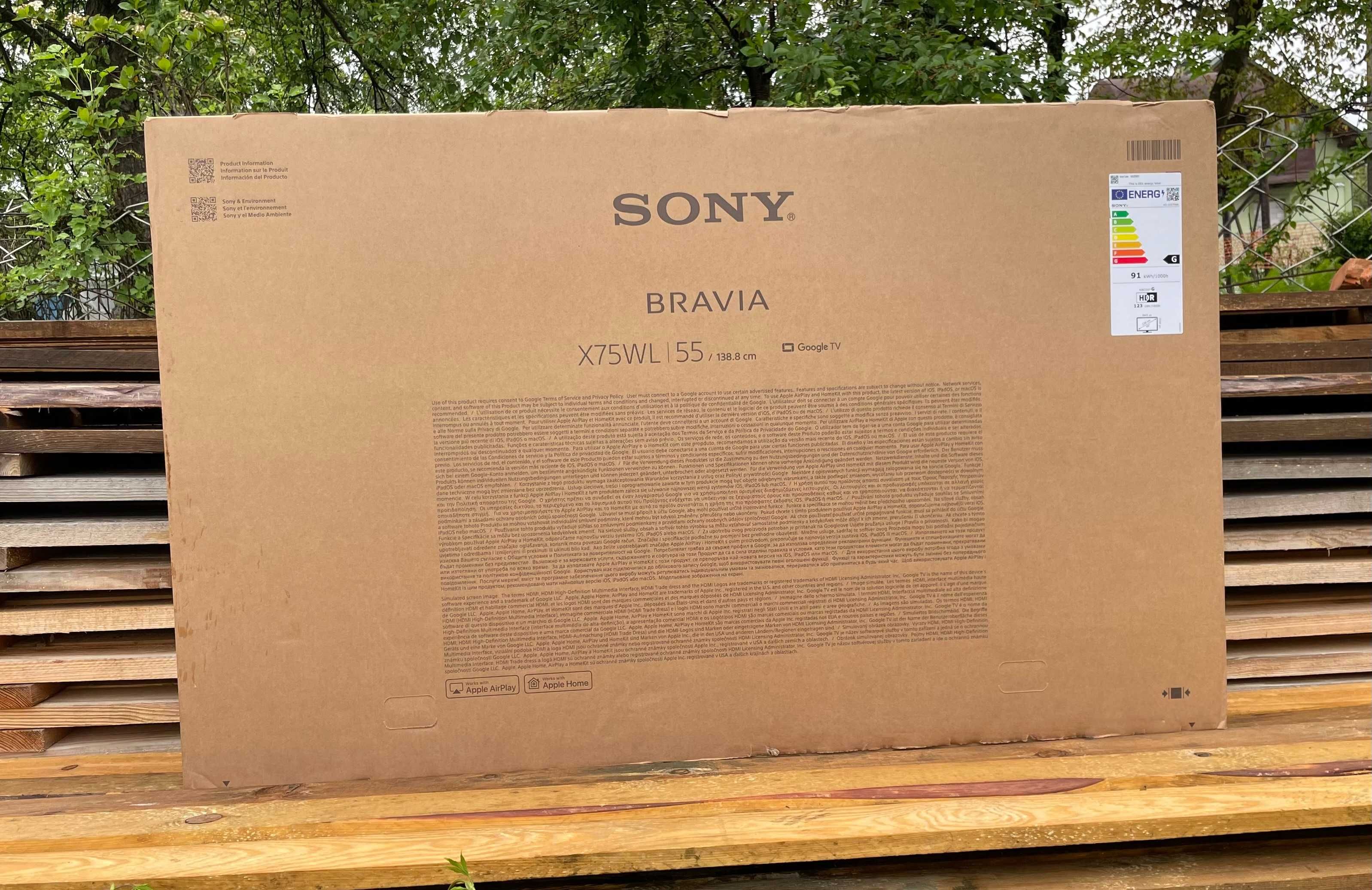 Телевізор Sony KD-55X75WL Нові! Запечатані!