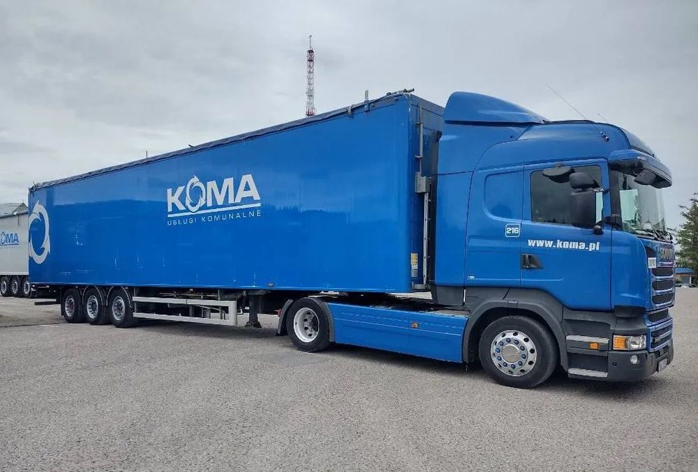 Knapen K100  naczepa ciężarowa ruchoma podłoga 2014 r.