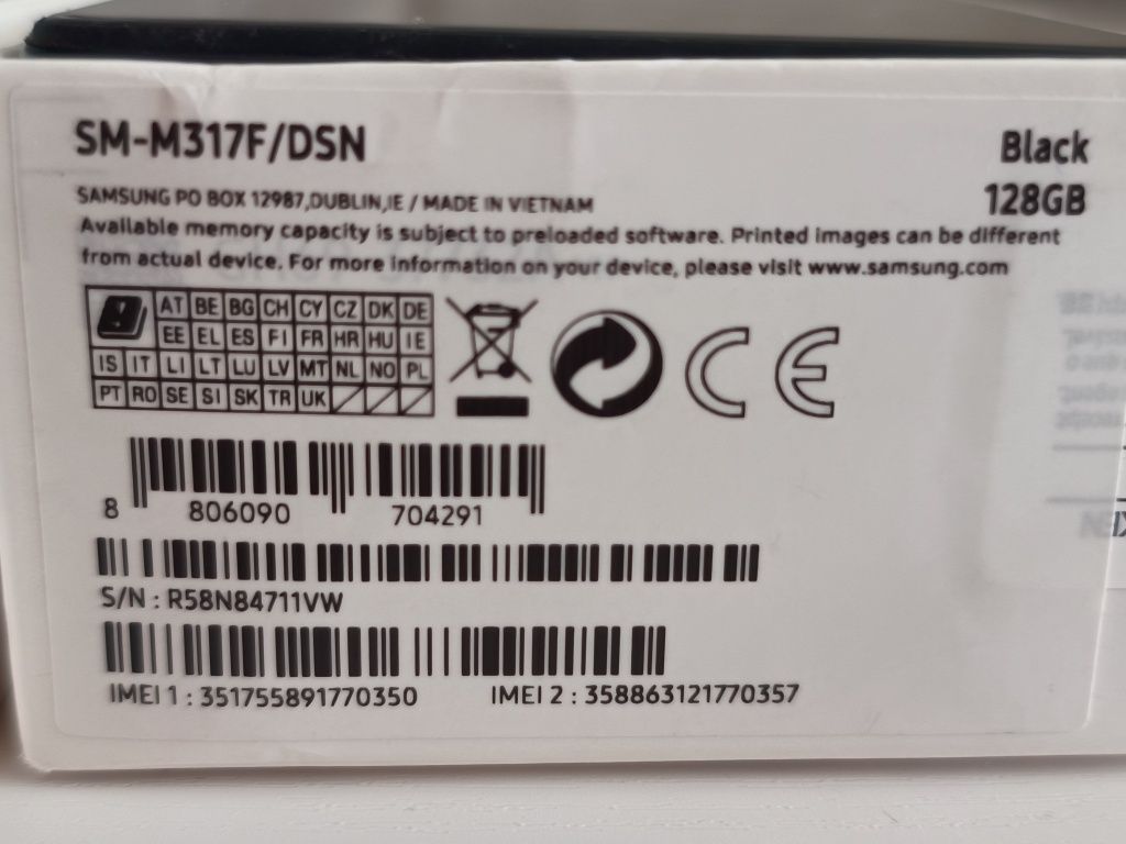 Smartfon Samsung Galaxy M31 s SM-M317F/DSN Black 128 gb