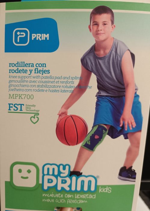 Joelheira infantil com rodete