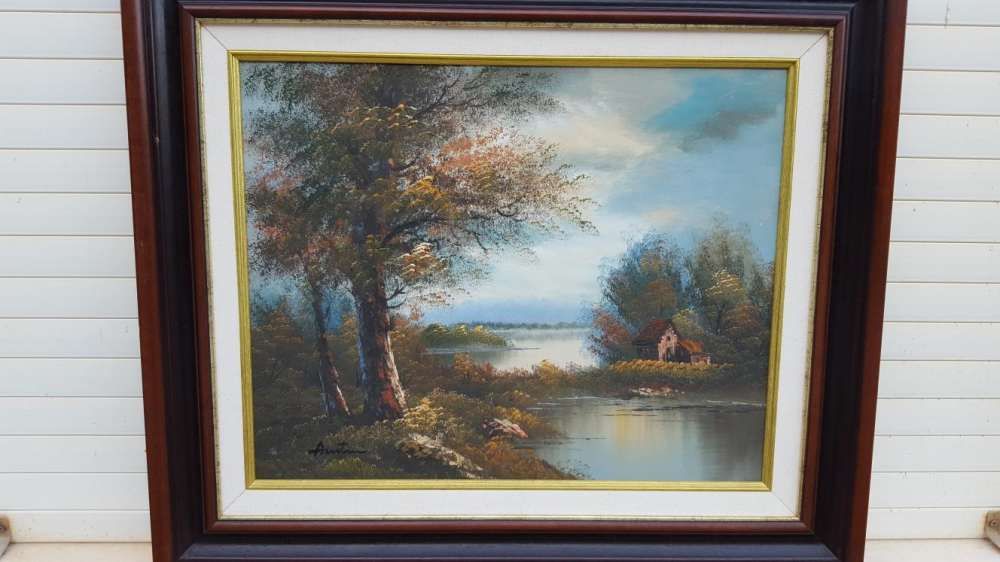 Quadro tela com imagem campestre