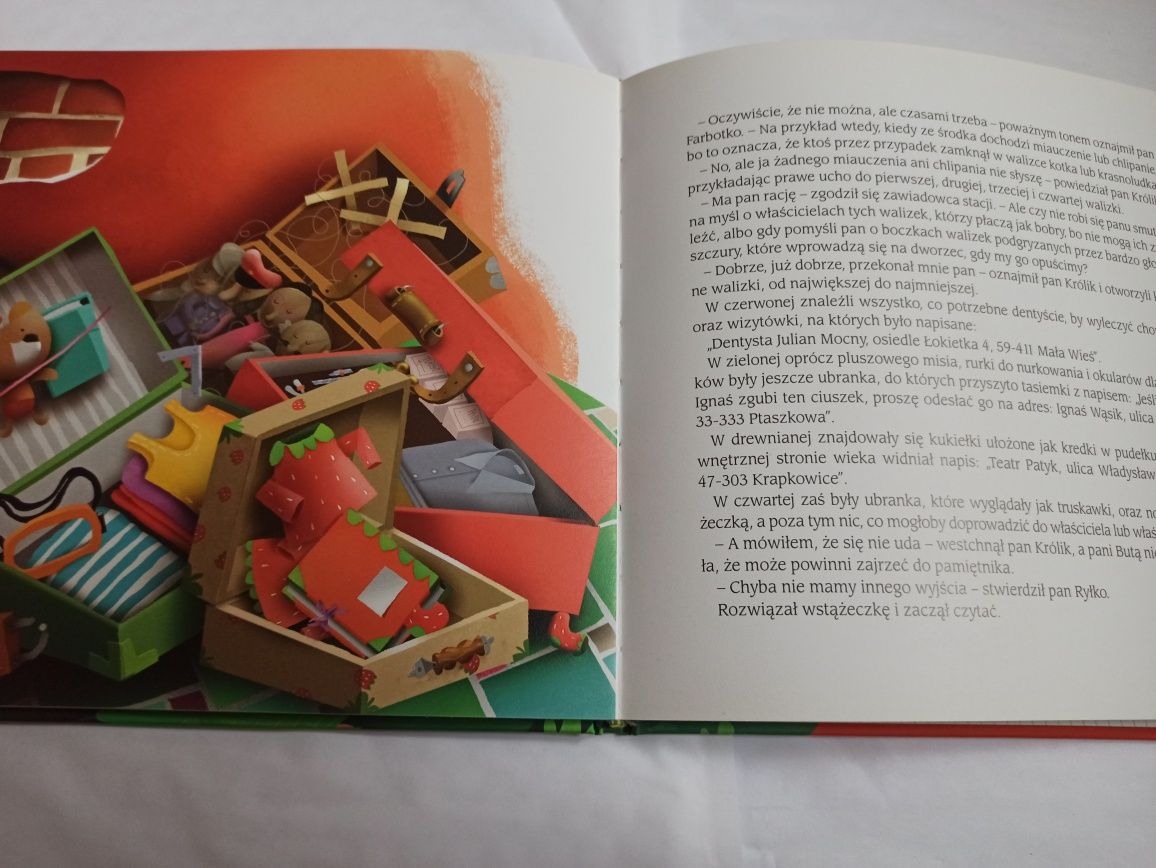 Bajka pachnąca truskawkami Joanna Krzyżanek książka  dzieci autograf