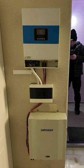 Інвертор + батарея комплект резервного живлення 3.5-6.5кВт 2.8-5.7вТ/г