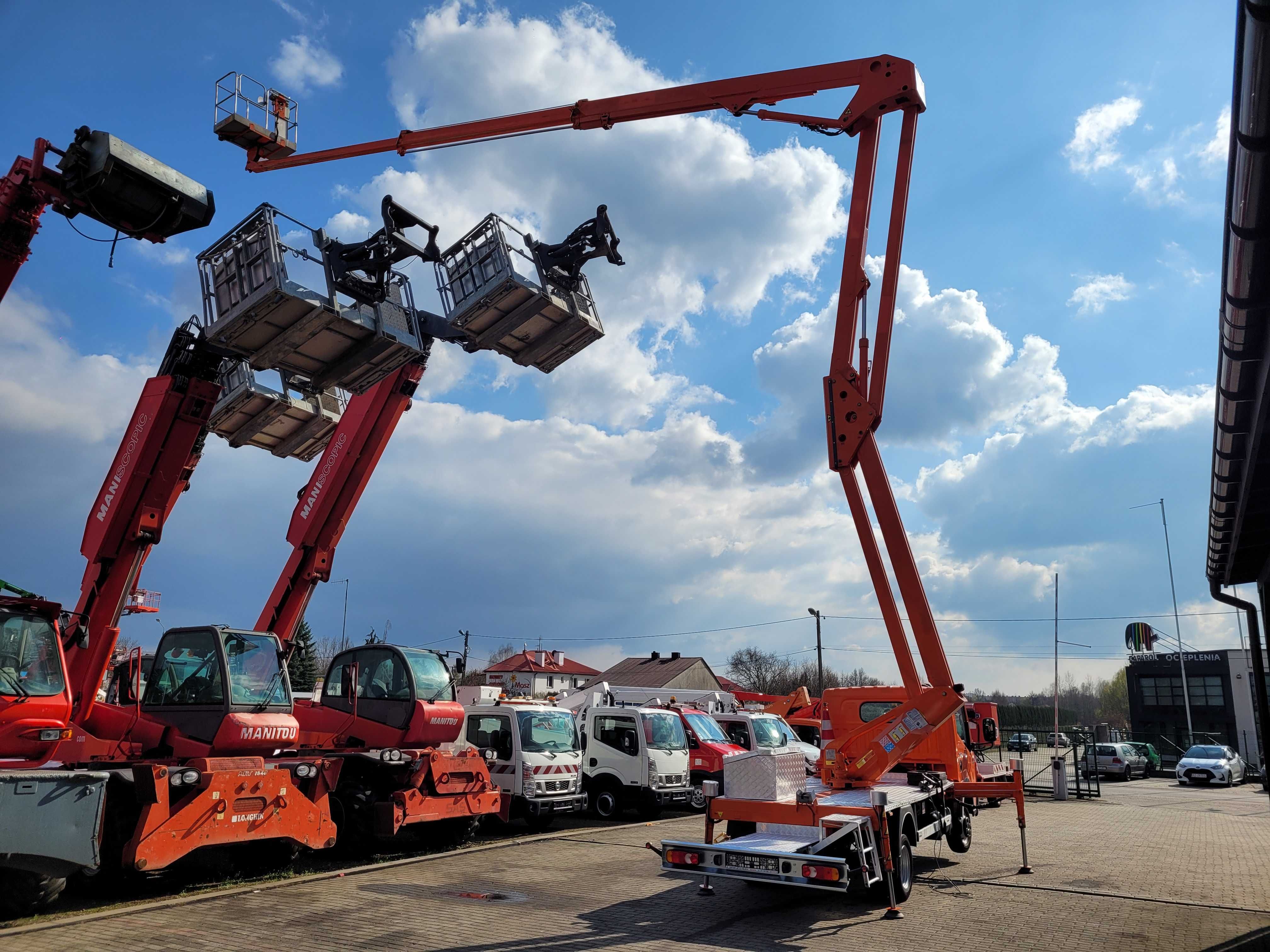 zwyżka/podnośnik/26m/koszowy/multitel/cmc/tb260/socage/renault/socage