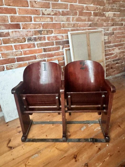 Podwójny Fotel kinowy vintage po renowacji