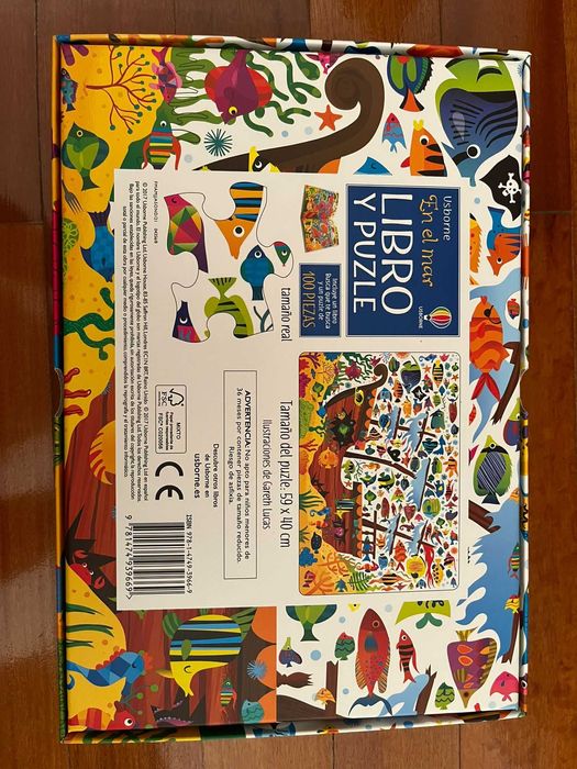 Puzzle En el mar (100 peças), Usborne
