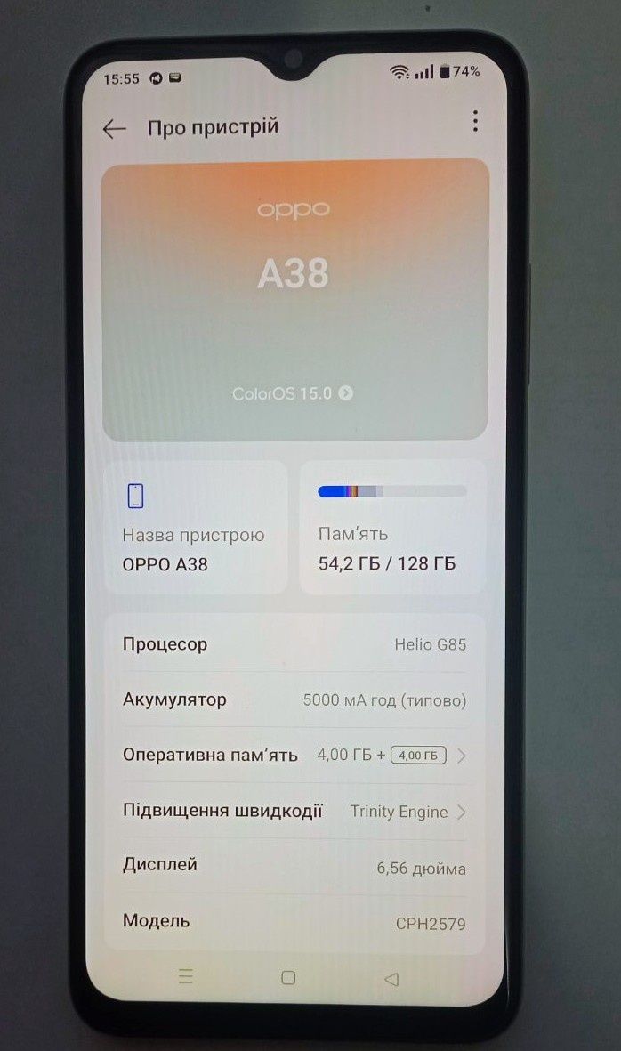 Продам OPPO a38 4+4/128