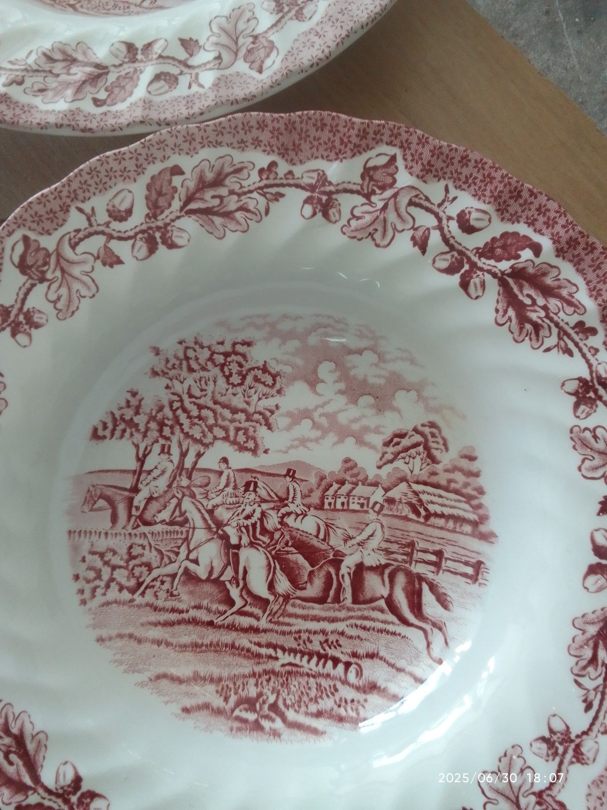 Angielska porcelana  Myotts country life talerz głęboki