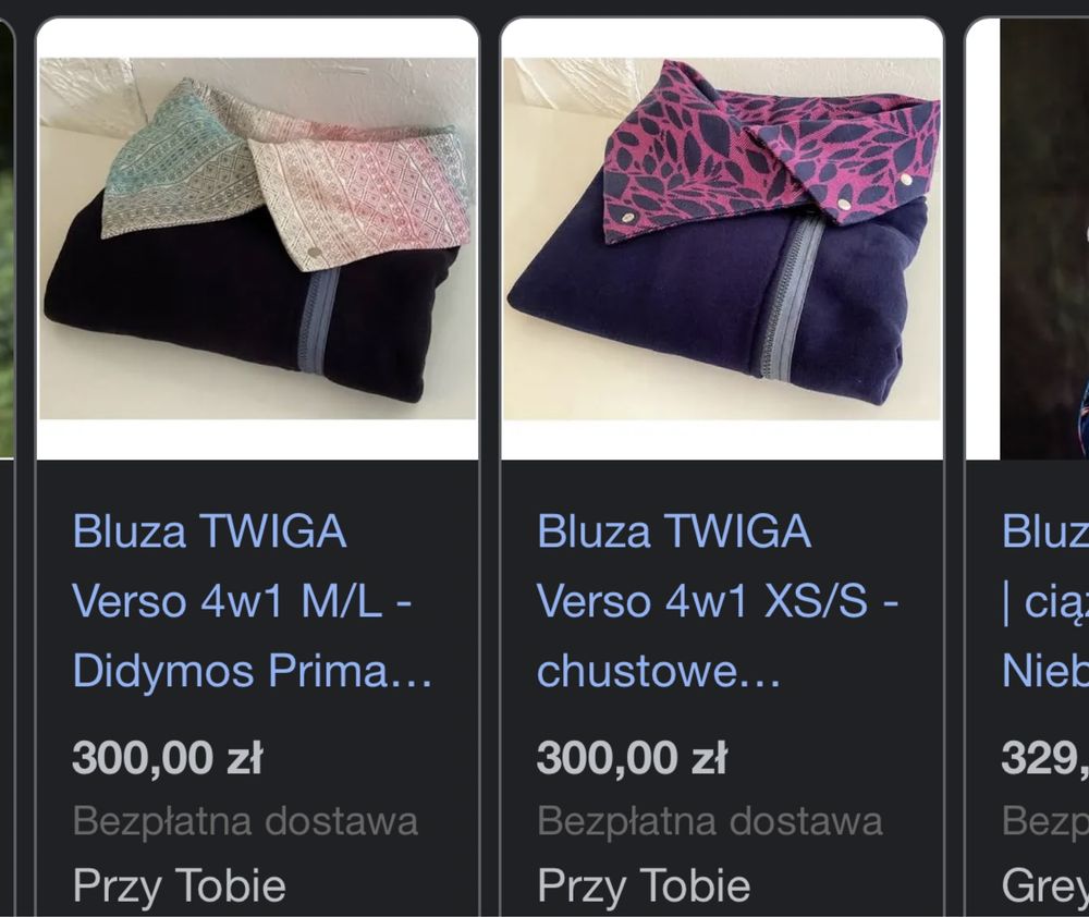 Bluza Twiga dla dwojga kupiona w PrzyTobie noszona 2 razy