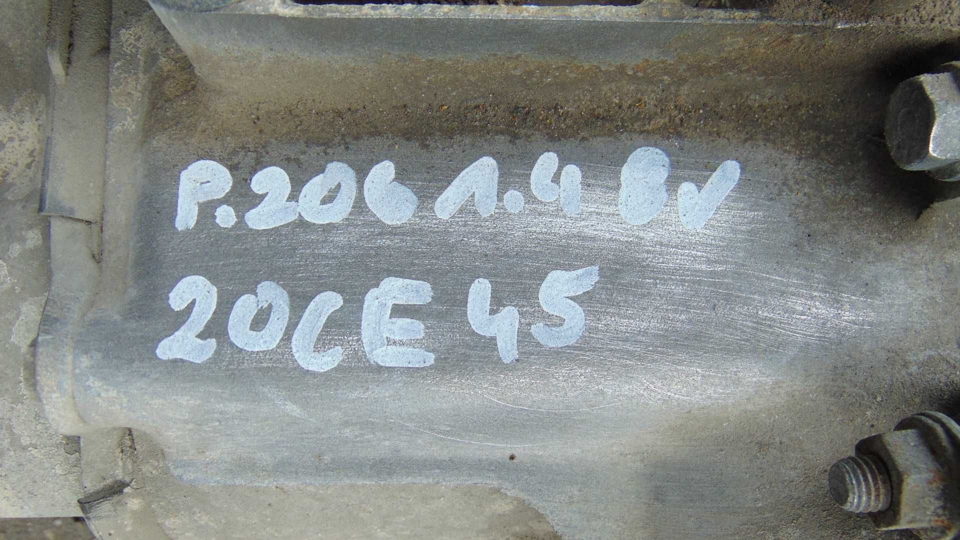 Sie55 Skrzynia biegów 20ce45 peugeot 206 1.4 8v wysyłka gwarancja
