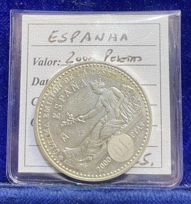 Moeda Espanha 2000 Pesetas 2001