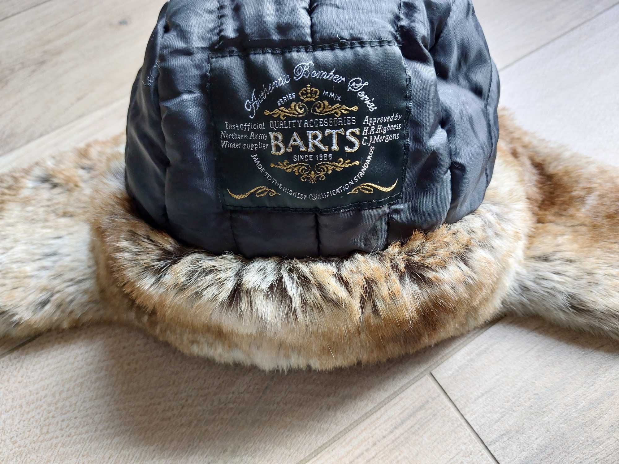 Barts oryginalna czapka zimowa pilotka futro