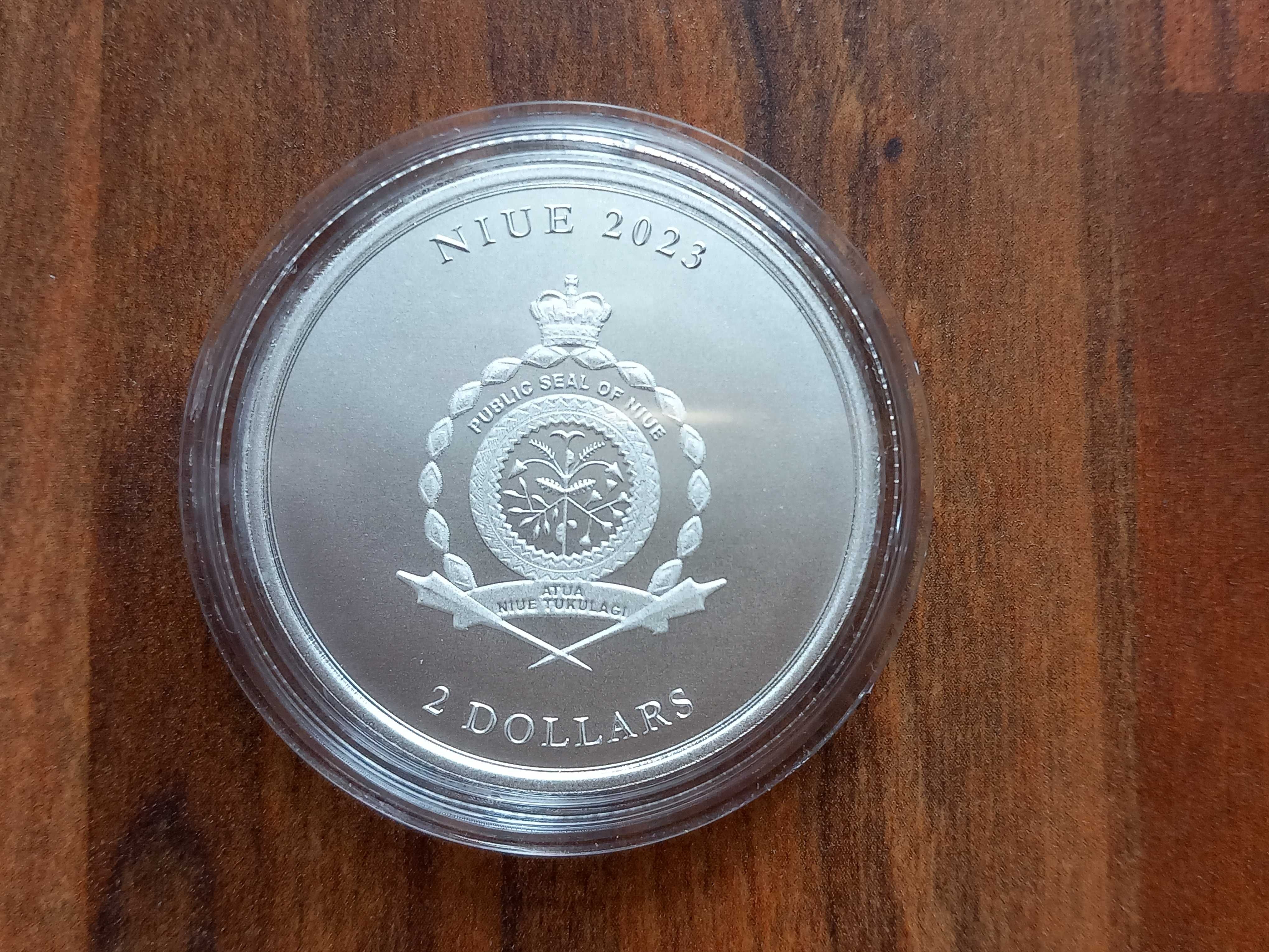 Moeda 2 Dólares "ICON" 2023 Niue