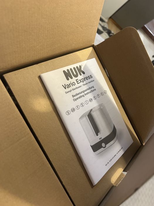 Esterelizador Nuk biberões, novo, recebido de presente