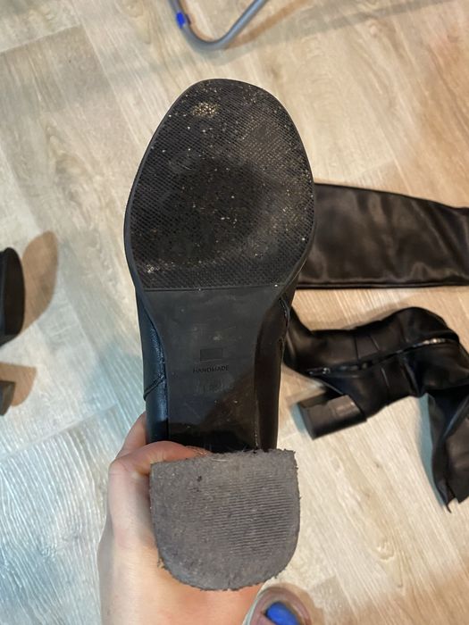 Продам зимові ботфорти чоботи, шкіра.