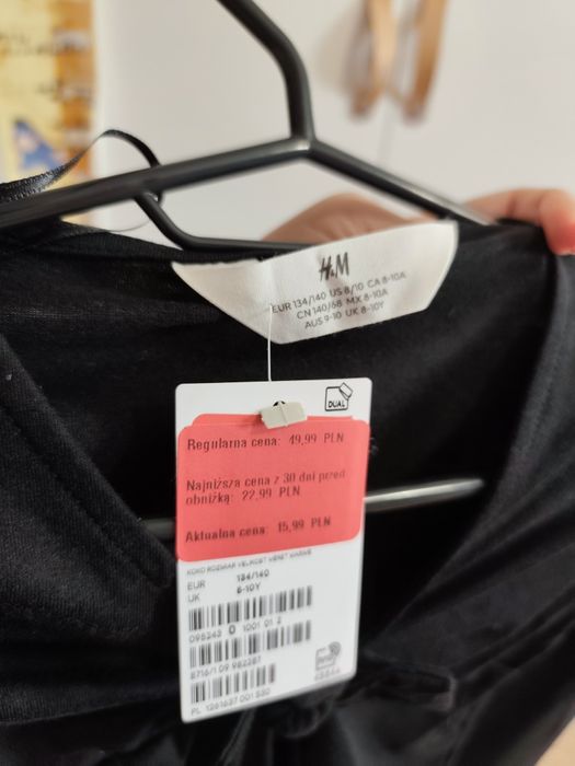 Bluzeczka, bolerko 134-140 h&m z metką