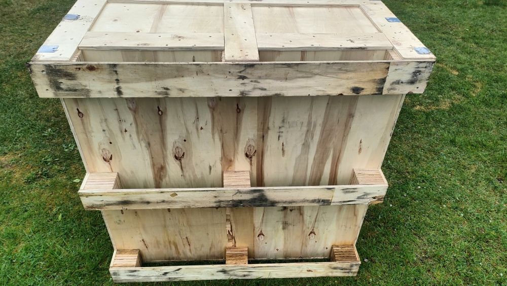 Skrzynia na paszę warzywniak kompostownik - sklejka 115x115