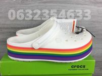 Новые! Кроксы Женские на платформе сабо Crocs Crocband platform!