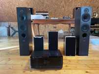 Kino domowe YAMAHA RX-V4A + INDIANA LINE Tesi Czarny