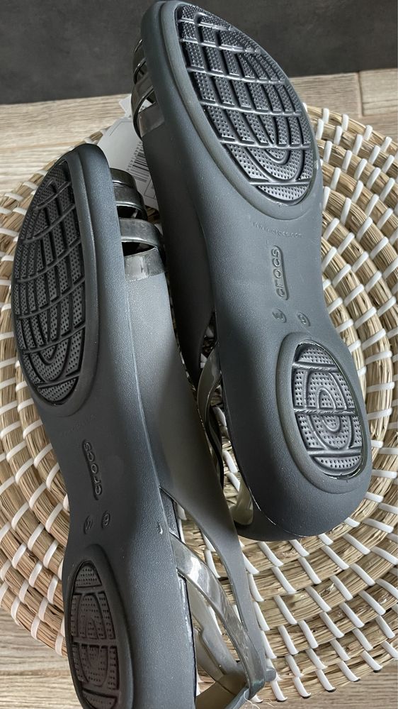 Crocs sandały Isabella Huarache 2 Flat Black W9 39/40