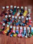 Kolorowe skarpetki Happy Socks roz 36-40 dwupaki