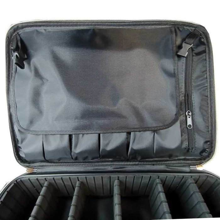 Бьюти кейс сумка мастера для косметики съемные перегородки 2-ярусная