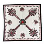 Serweta na Stół w Stylu Folk 70x70 cm – BIAŁA, Polski Produkt,