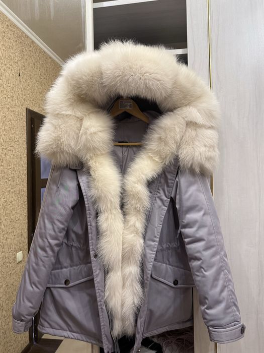 Зимова тепла парка з хутром