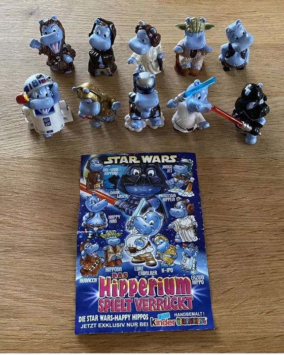 Коллекции киндер бегемоты звездные воины