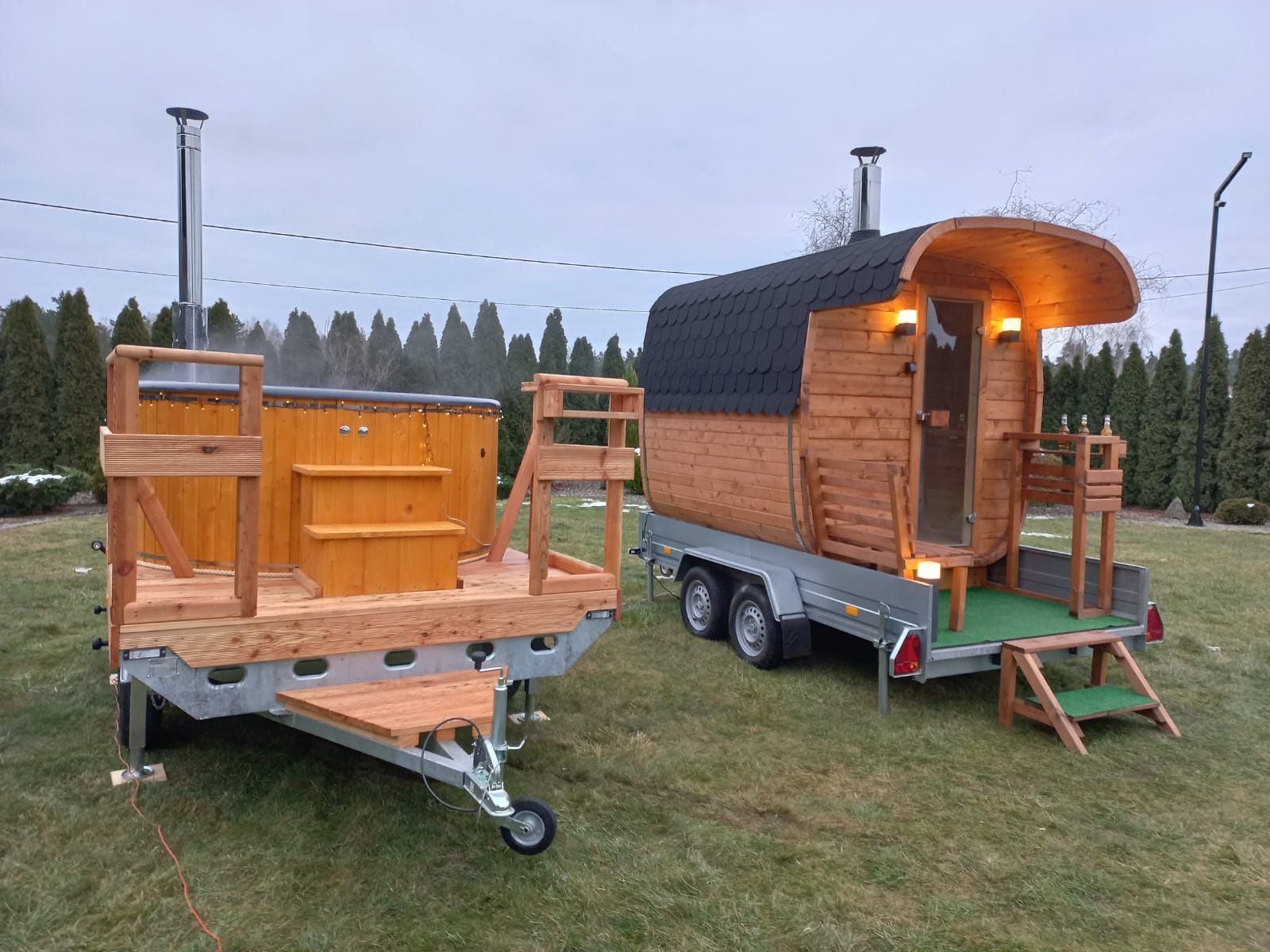 Mobilna bania/sauna/jacuzzi