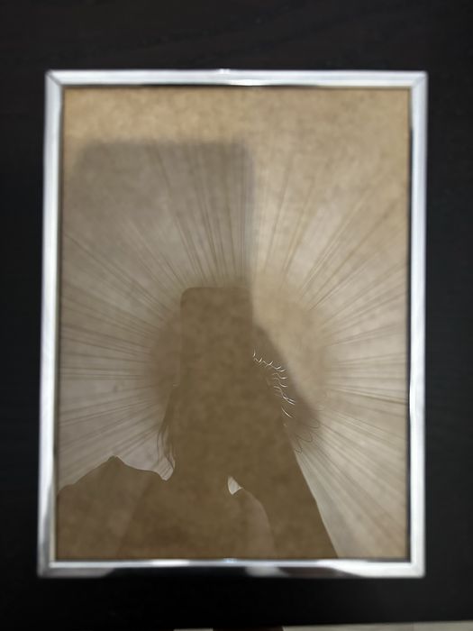 Srebrna ramka na zdjecia