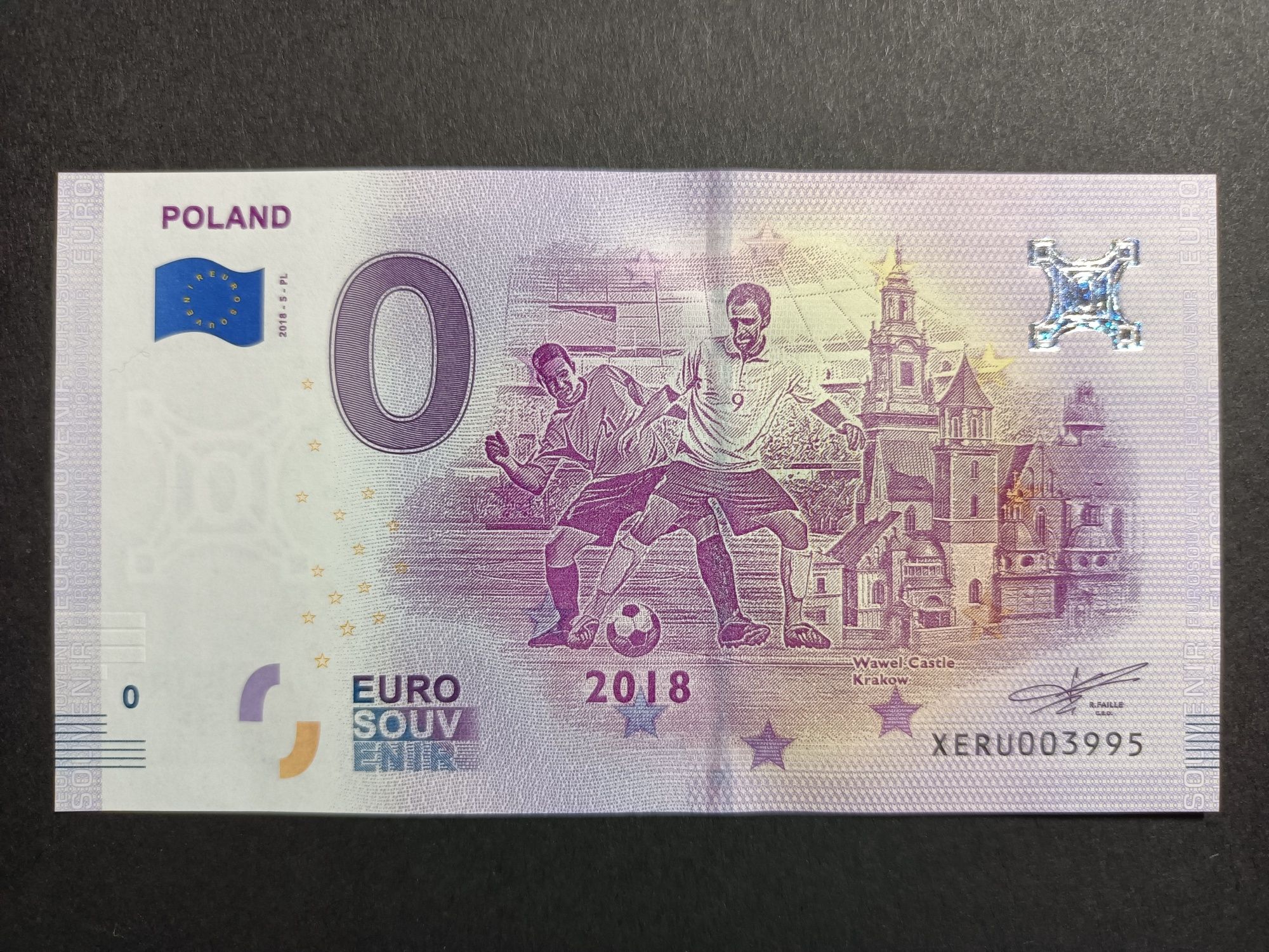 Banknot kolekcjonerski 0 euro Kraków