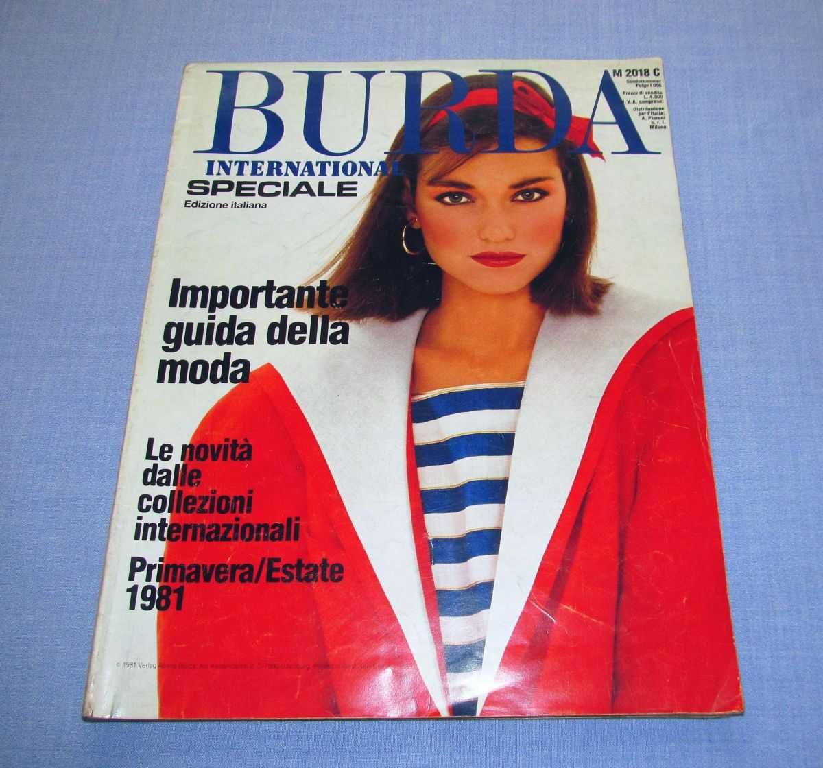 Burda International Special  Wiosna/Lato 1981 moda szycie wykroje