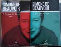 Livros "O segundo Sexo" Simone de Beauvoir