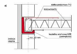 Kształtka stropowa szalunkowa wieńcowa L stropy TERIVA 4.0/1 wys. 31cm