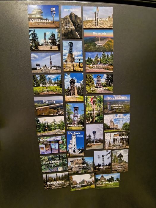 Magnesy na lodówkę - Korona Gór Polski