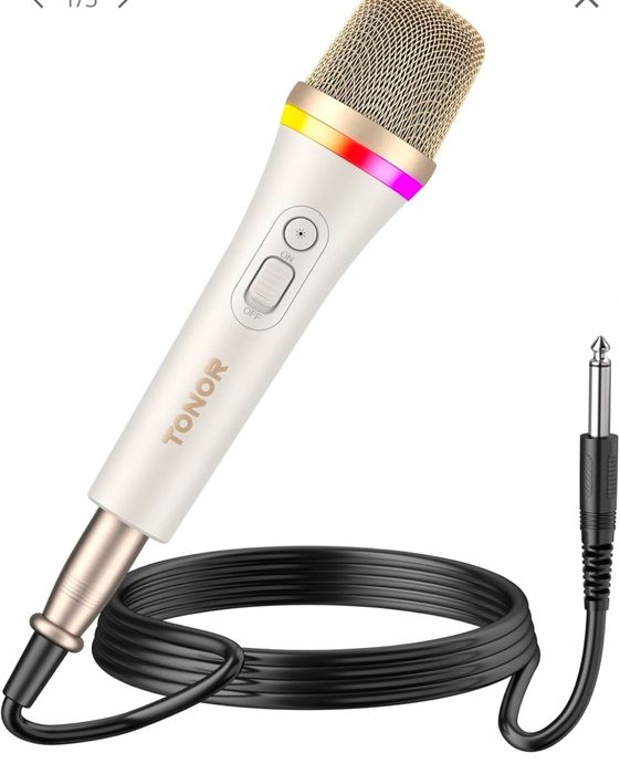 TONOR D2 microphone RGB XLR do karaoke sceny studia imprez