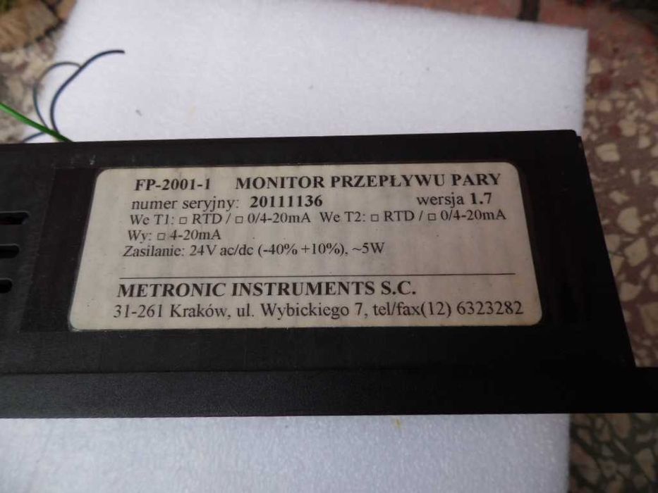 miernik przepływu  metronic  FP 2001-1
