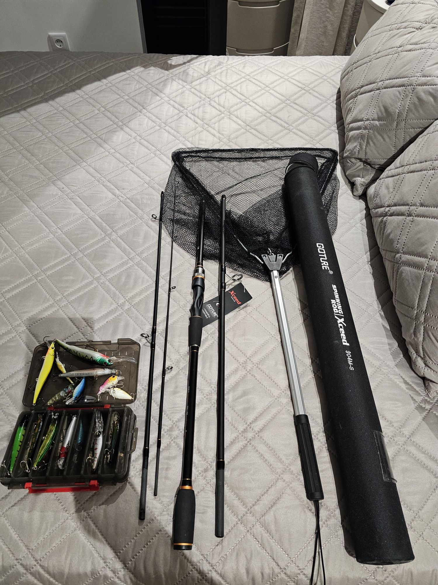 Cana 3 Metros  4 Encaixes  Carbono  Nova + Carreto 4000 novo Com Estoj