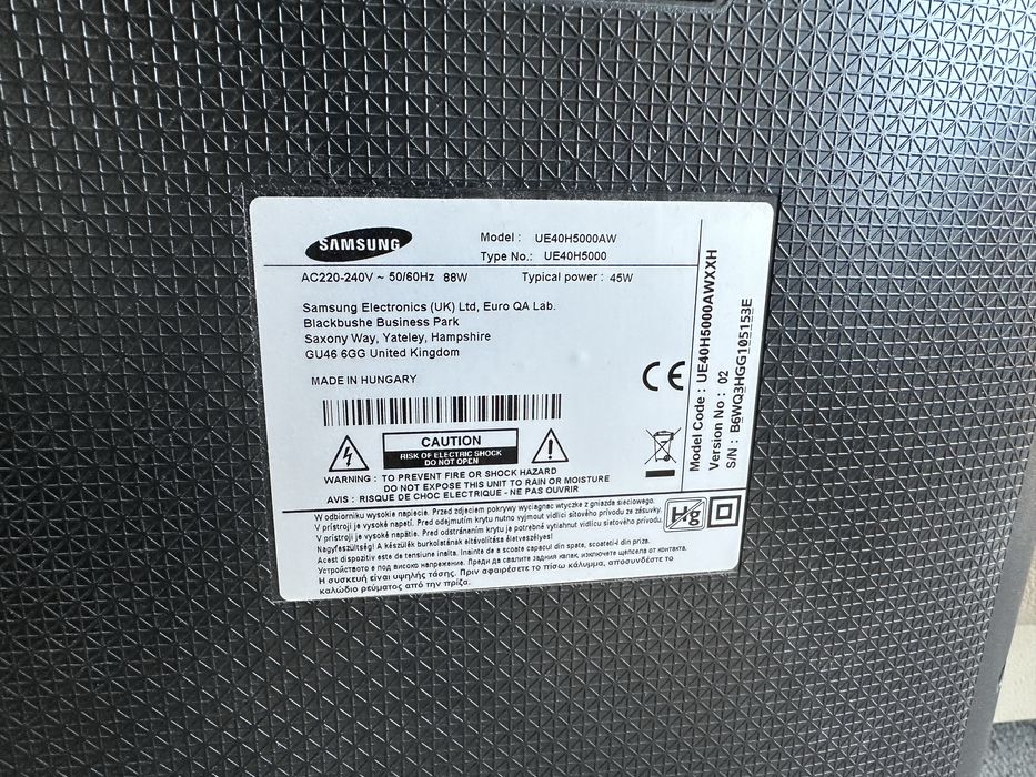 Telewizor Samsung 40 cali UE40H5000AW