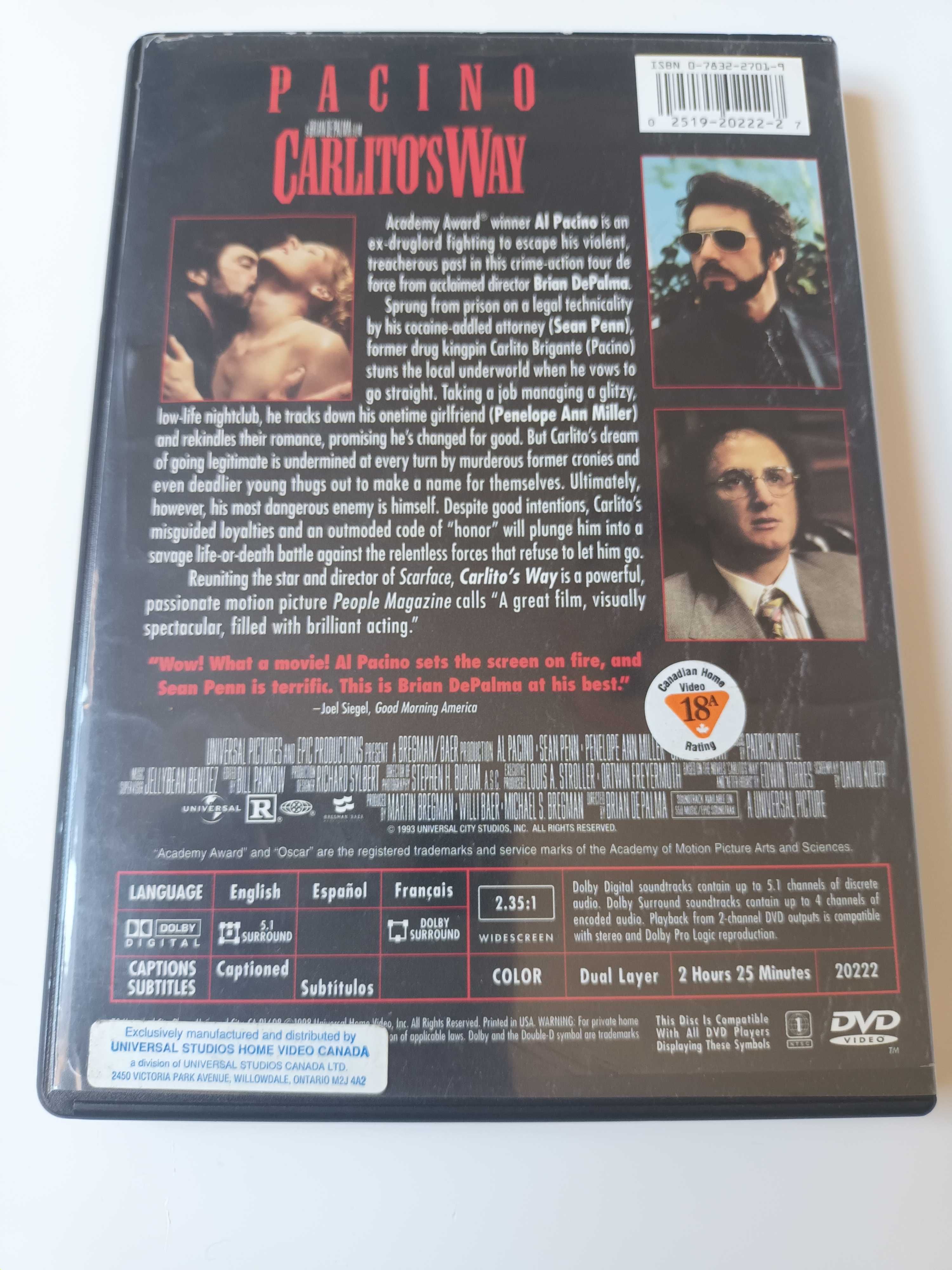 Carlito's Way (1993) Perseguido pelo Passado