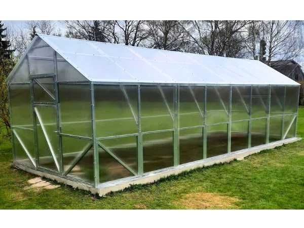 Szklarnia Domek 3x4 3x6 3x8 3x10 m Poliwęglan Profile Stalowe Ocynk