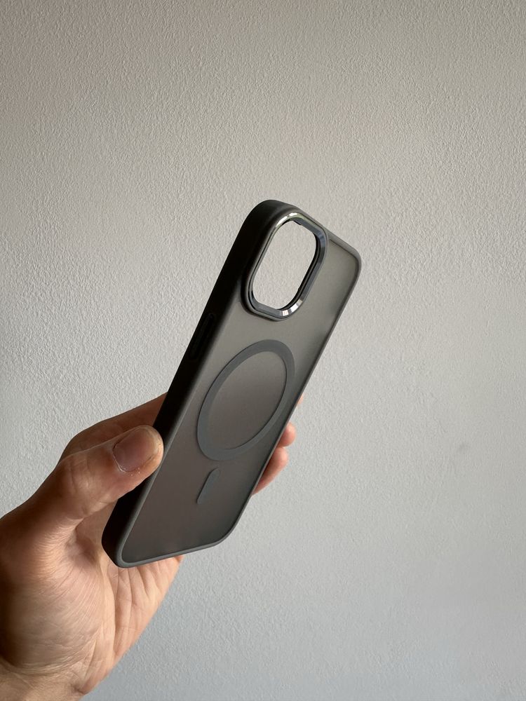 Etui Matowe MagSave titan + SZKŁO do IPHONE 13