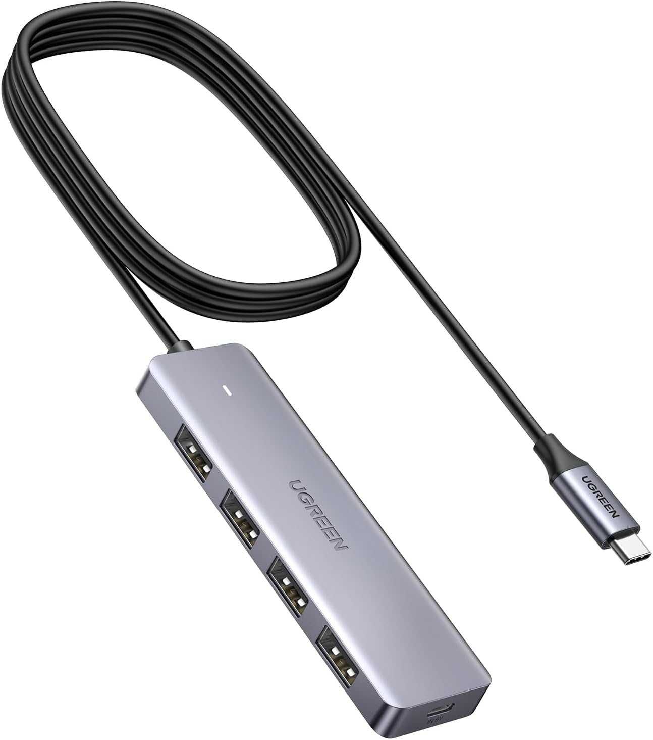 UGREEN 25446 USB C HUB 4 Porty USB 3.0 z zasilaniem