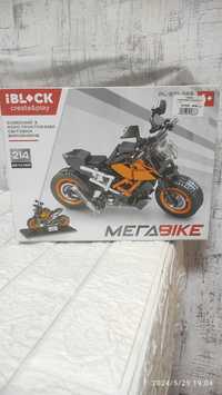 Конструктор мотоцикл iblock мегаbike 214 деталей